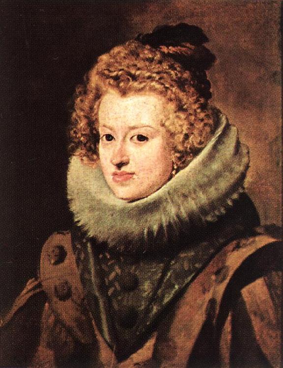 VELAZQUEZ, Diego Rodriguez de Silva y Dona Maria de Austria, Queen of Hungary er